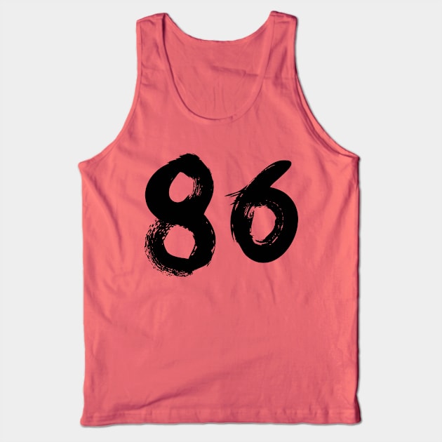 Number 86 Tank Top by Erena Samohai